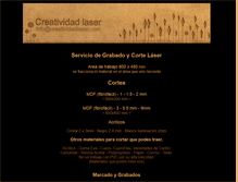 Tablet Screenshot of creatividadlaser.com